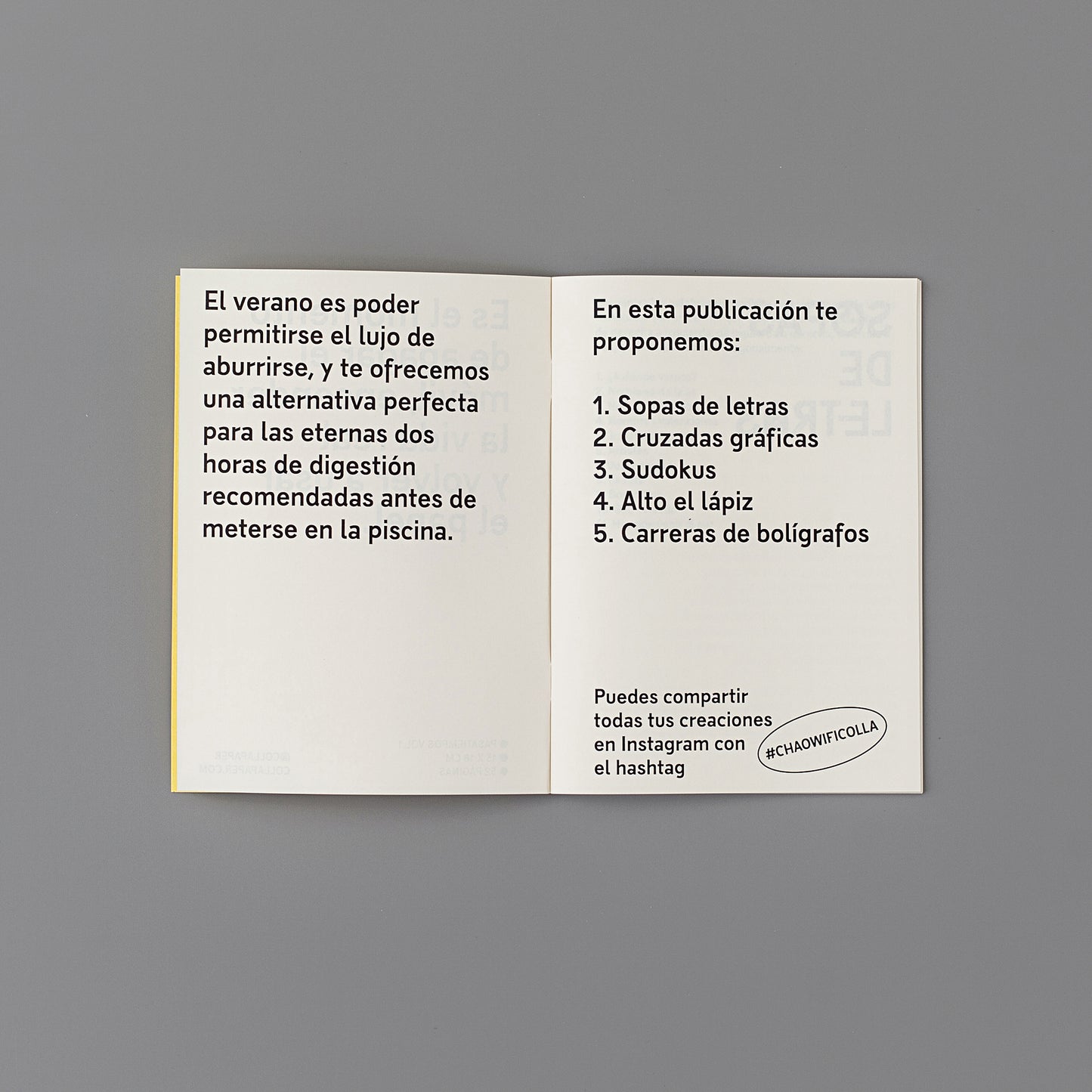 PUBLICACIÓN PASATIEMPOS ● CHAO WIFI