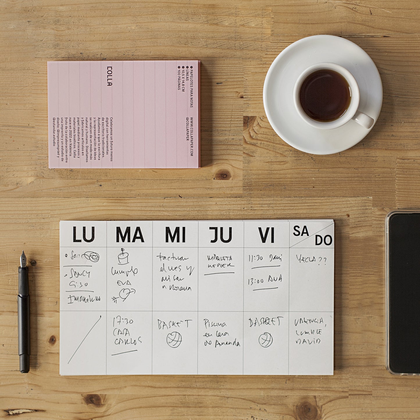 PLANNER SEMANAL ATEMPORAL