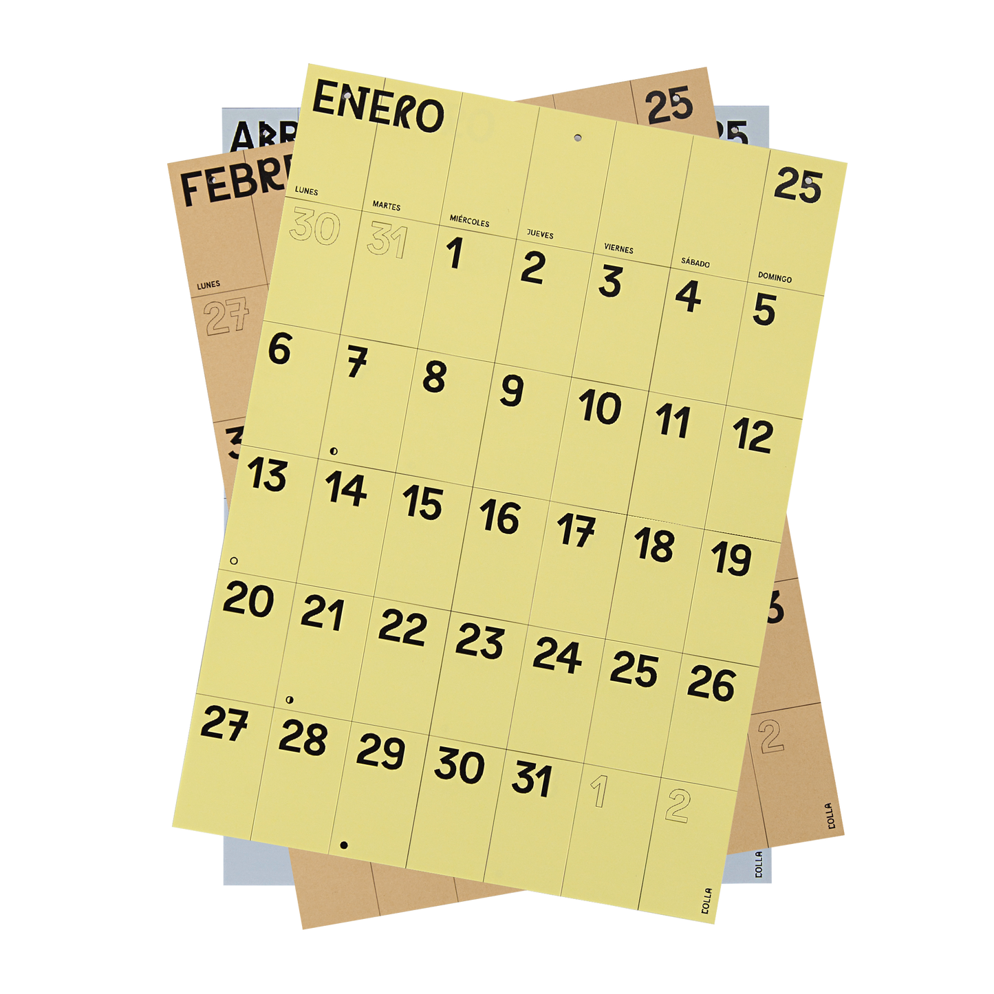 Calendario pared 2025