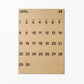 CALENDARIO PARED 2024 ● MARRÓN CLARO