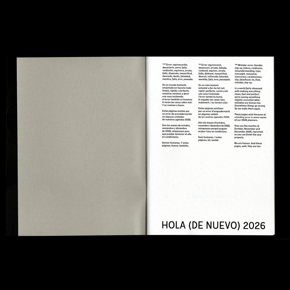 CUADERNO ● OCT / NOV / DIC 2026