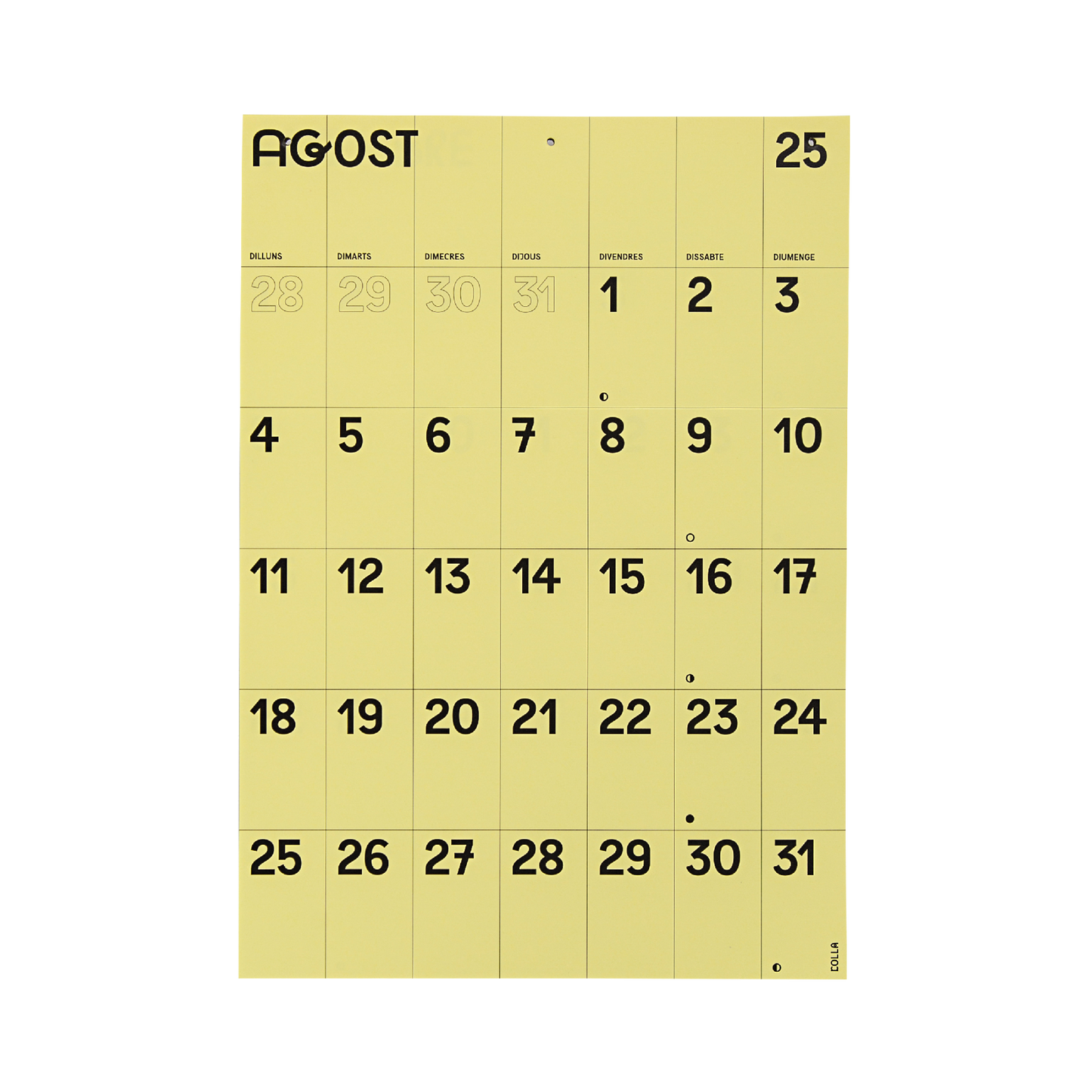 CALENDARI PARET 2025 (CAT/VAL)