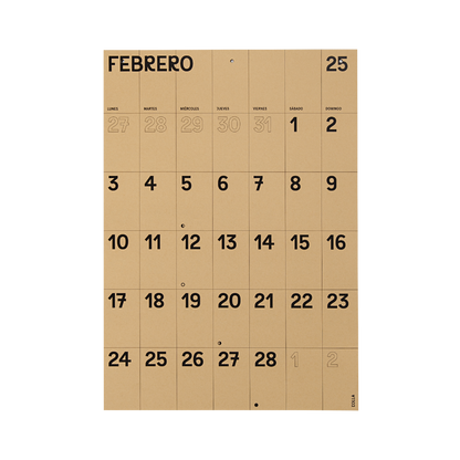 CALENDARIO PARED 2025 (CAST)