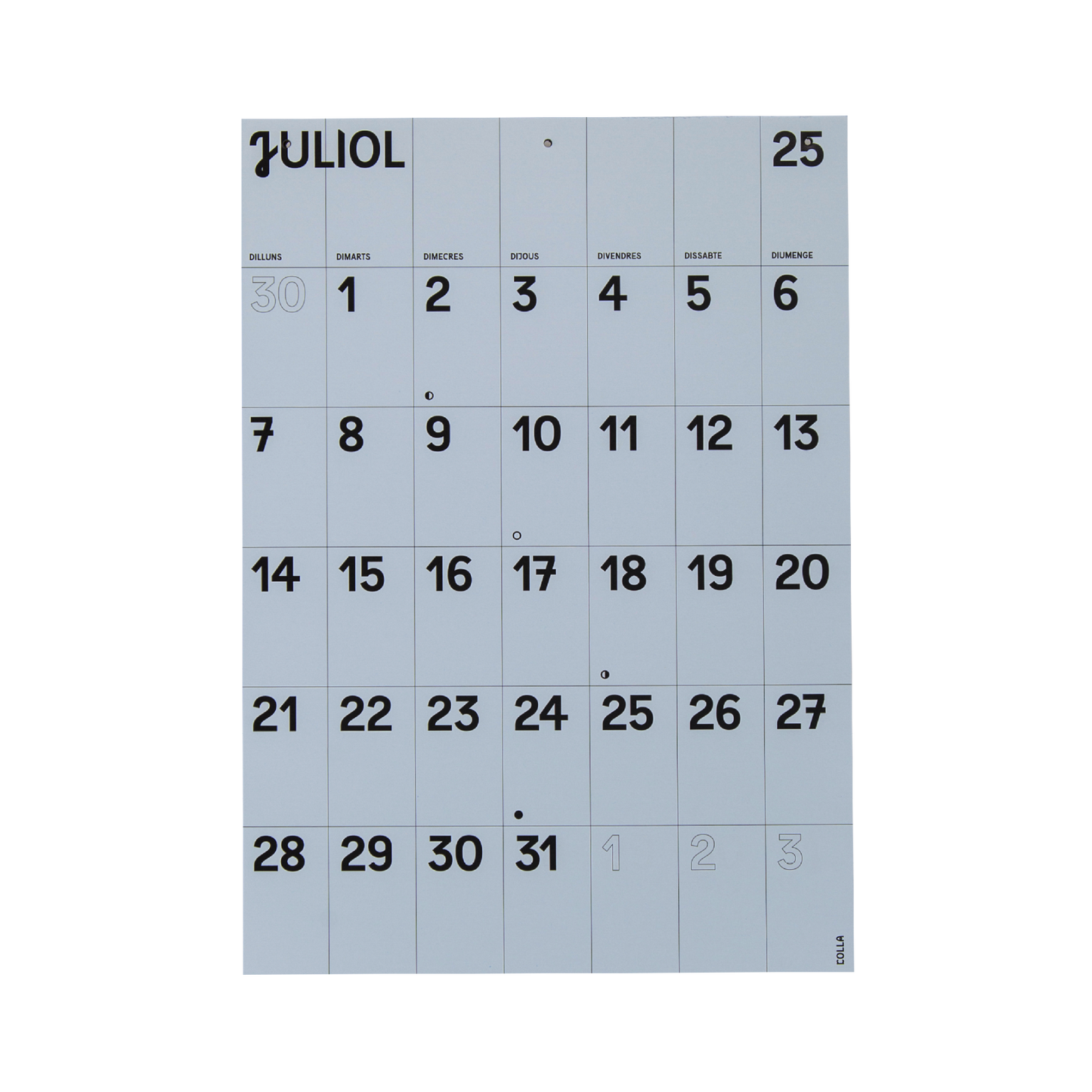 CALENDARI PARET 2025 (CAT/VAL)