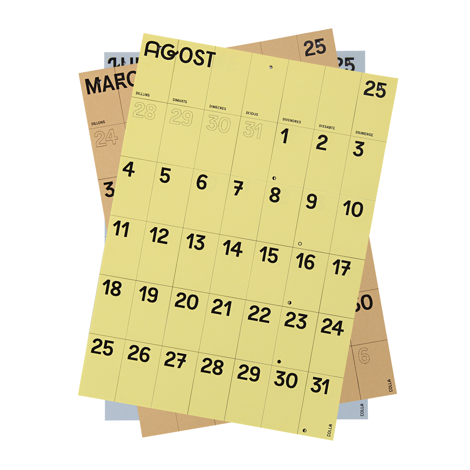 Calendari paret 2025 Collapaper